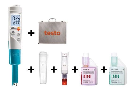 Set pHmetro testo 206-pH1
