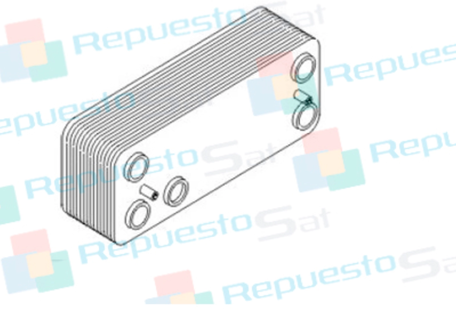 INTERCAMBIADOR 14 PLACAS NOVANOX/PLATINUM COMPACT 28/28F