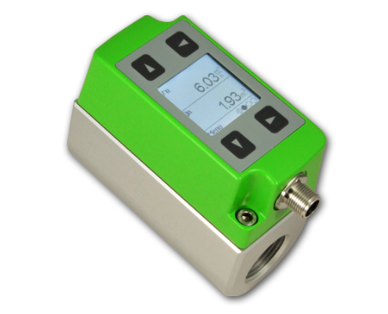 Medidor compacto para aire comprimido y gases