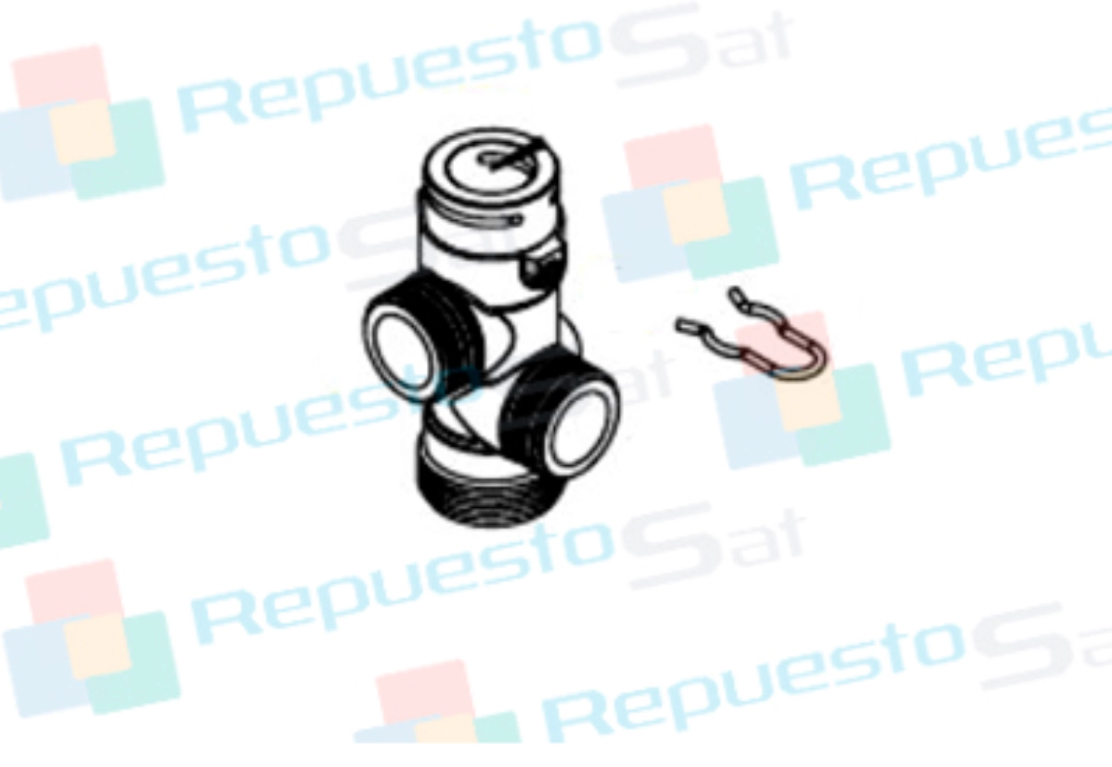 021004349 CUERPO DE VALVULA 3 VIAS