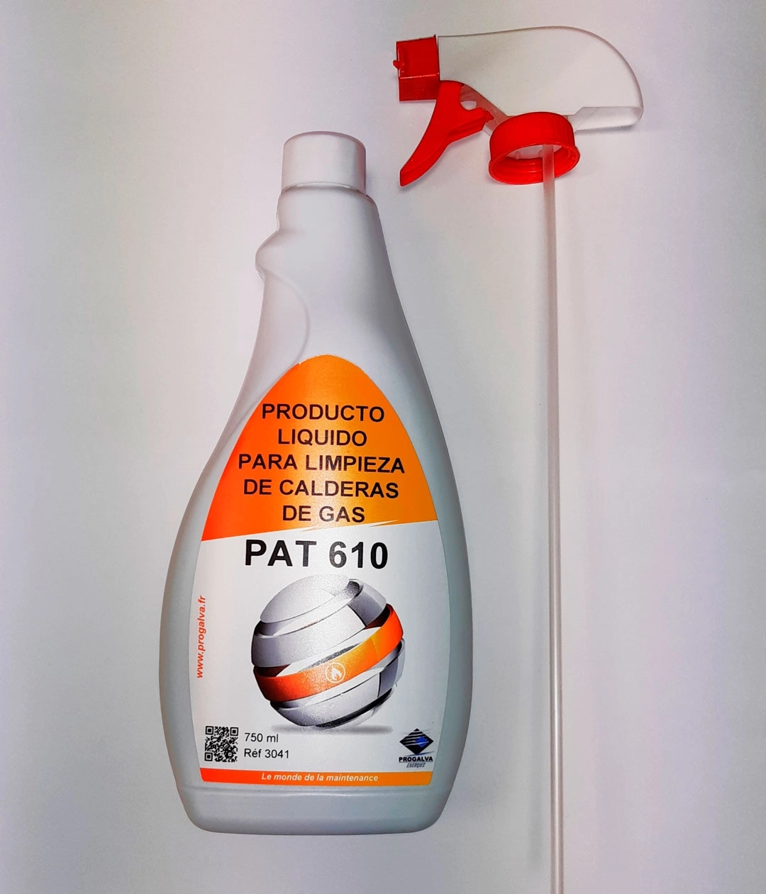 PAT 610 Pulverizador limpiador de calderas de gas Pulverizador 750ml