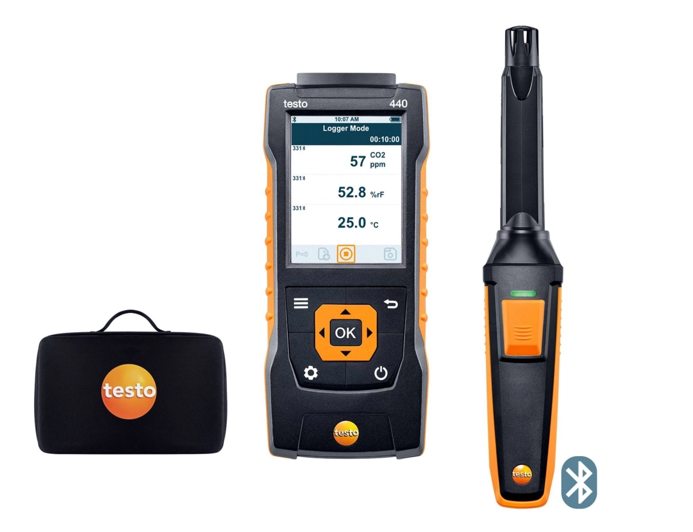 Set de CO2 testo 440 con Bluetooth