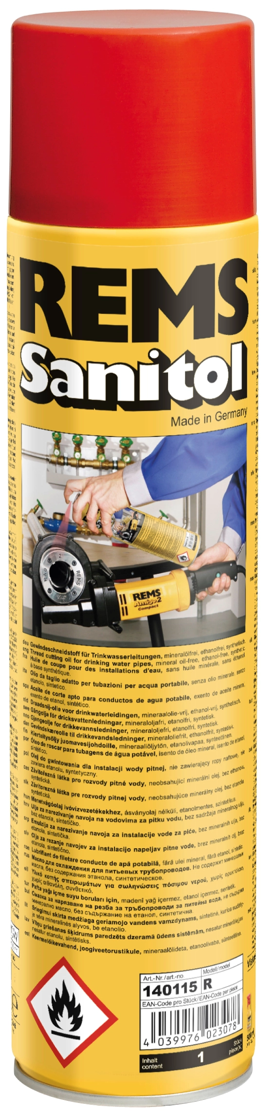 Producto REMS Sanitol spray de 600 ml
