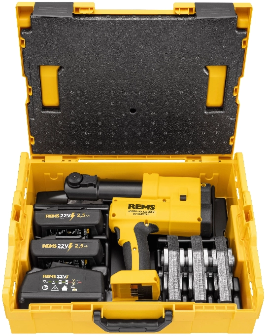 Producto REMS Akku-Press 22V Connected set M 15+18+22 L-Boxx + Akku 2´5 Ah
