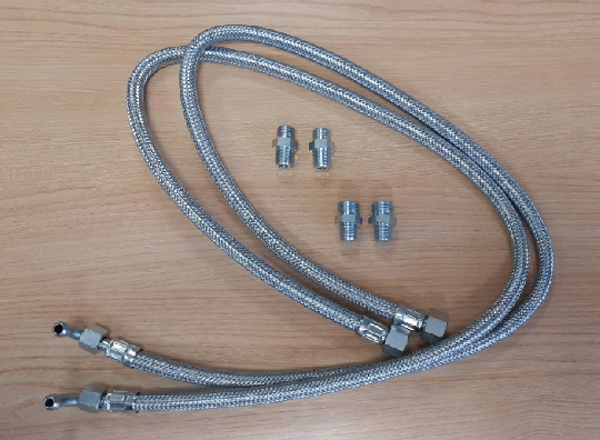 Producto Kit latiguillo flexible universal 2 codos flexibles - 4 racores