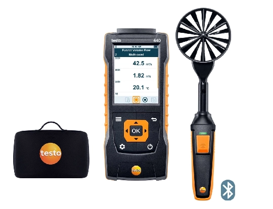 Producto Set de molinete de 100 mm testo 440 con Bluetooth