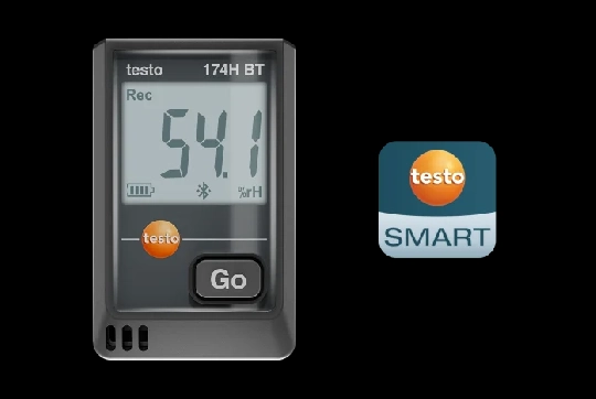Registrador de humedad y temperatura testo 174 H BT - Con Bluetooth y App testo Smart
