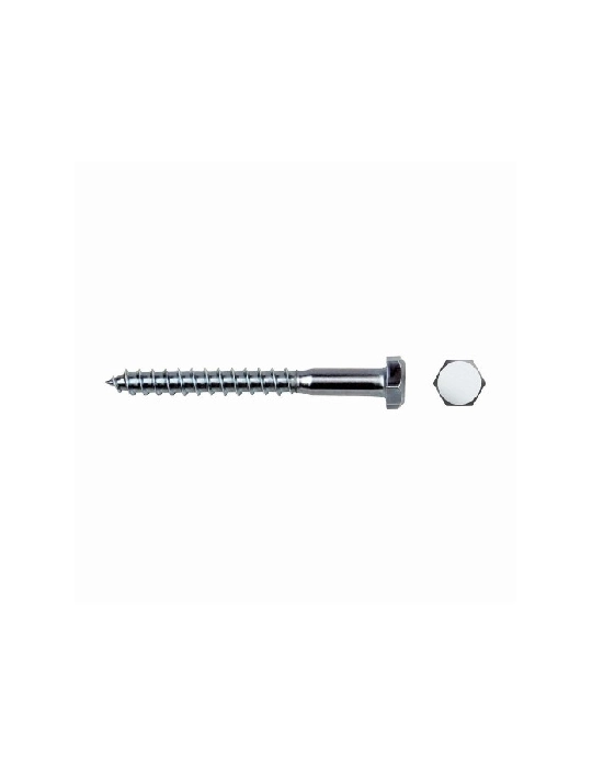 Tonillo Tirafondo Celo Hexagonal Din 571 8X50 Zincado 8425586420608 Celo